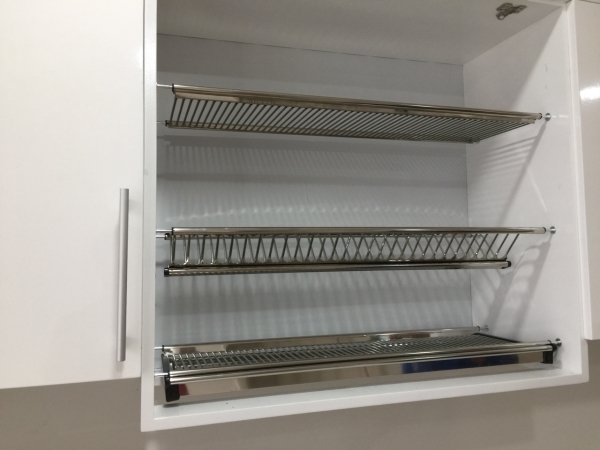 Giá để bát đĩa 3 tầng Inox 304,có khay hứng 